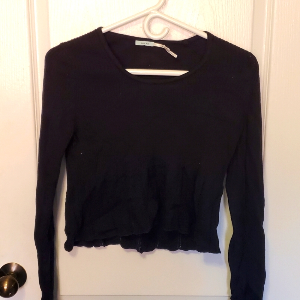 Black Kimchi Blue Cropped Sweater